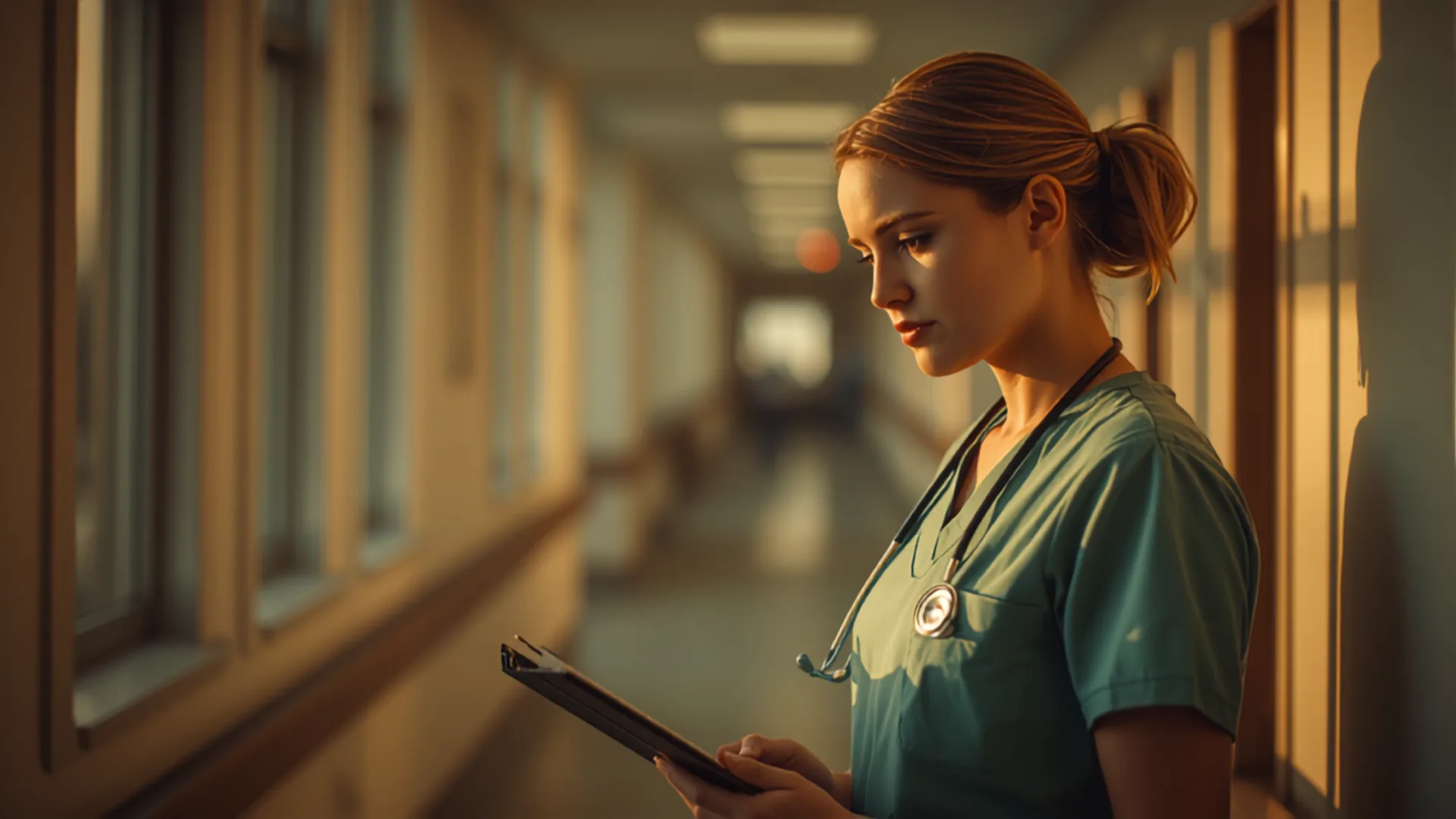 A nurse at work
