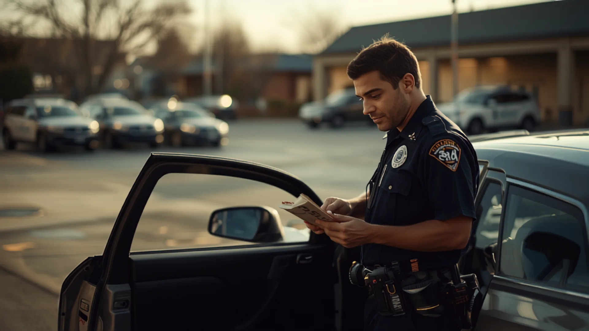 A officer at work